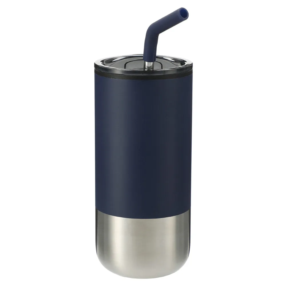 Lagom Insulated 16oz Stainless Steel Tumbler with Straw