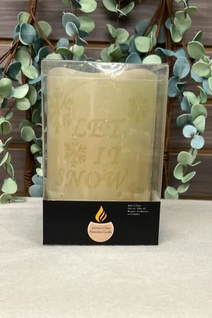 Let it snow Flameless Candle