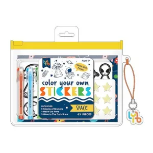 Little Yellow Bicycle Color Your Own Stickers - Space*