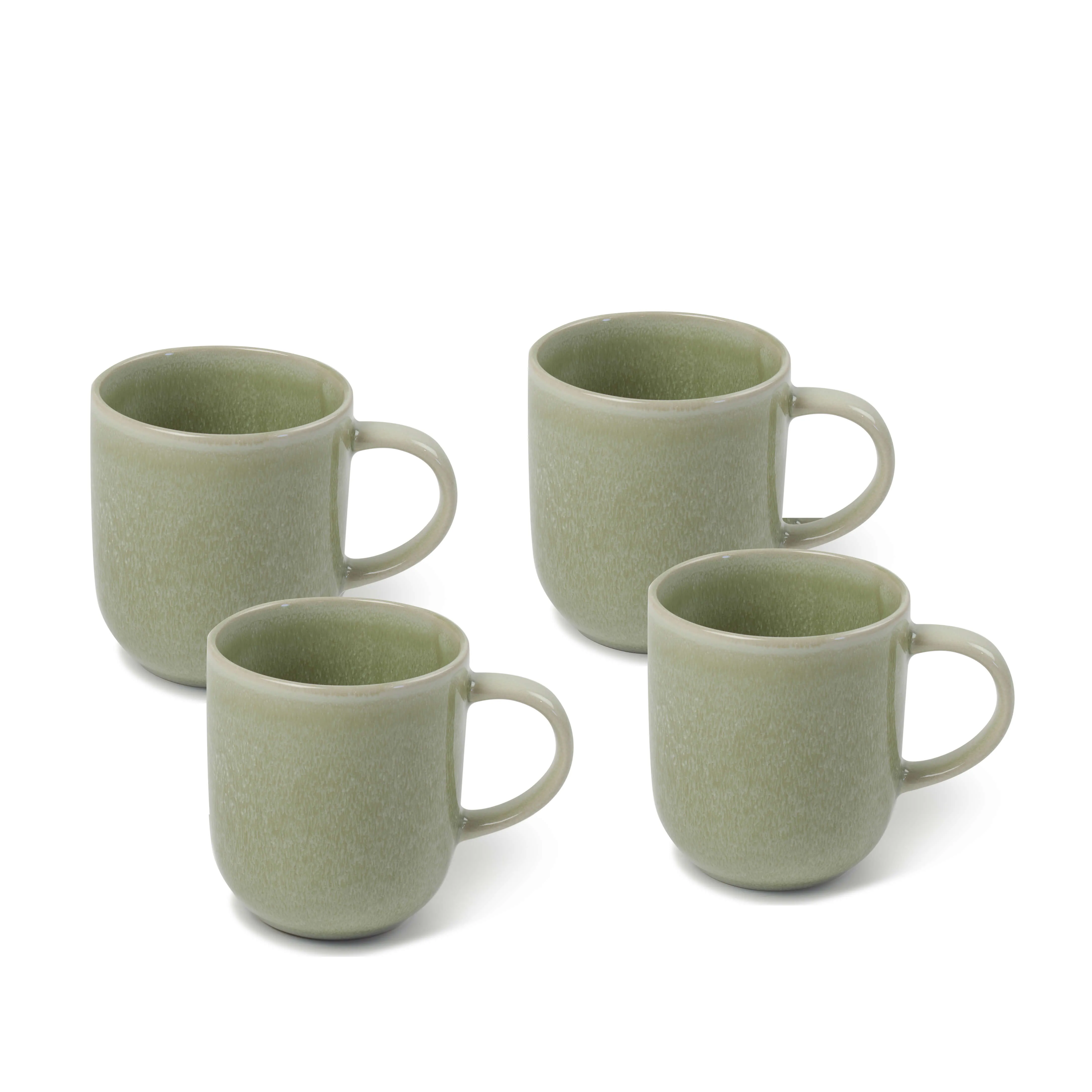 Maldo Mugs 350mL - Set of 4 - Green