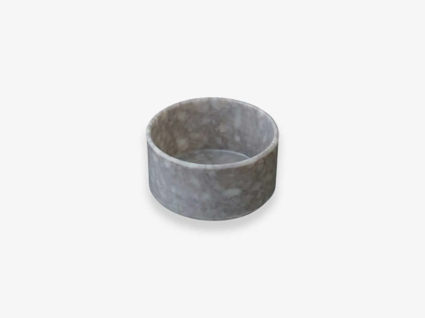 Marbled Melamine Stacking Tray M Grey