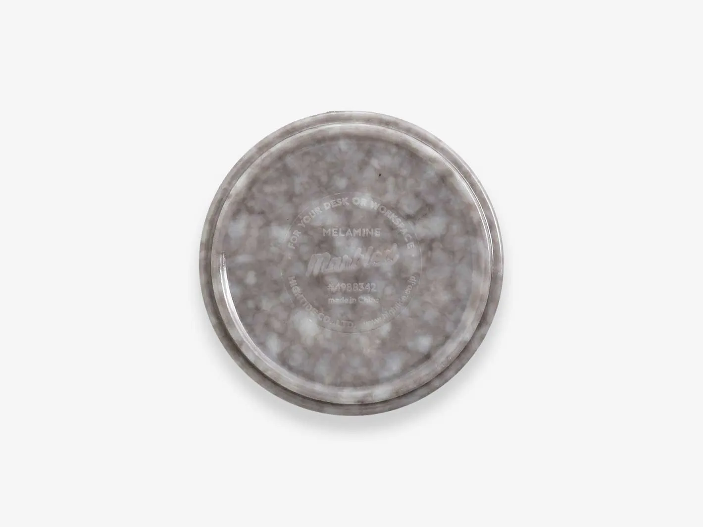 Marbled Melamine Stacking Tray M Grey