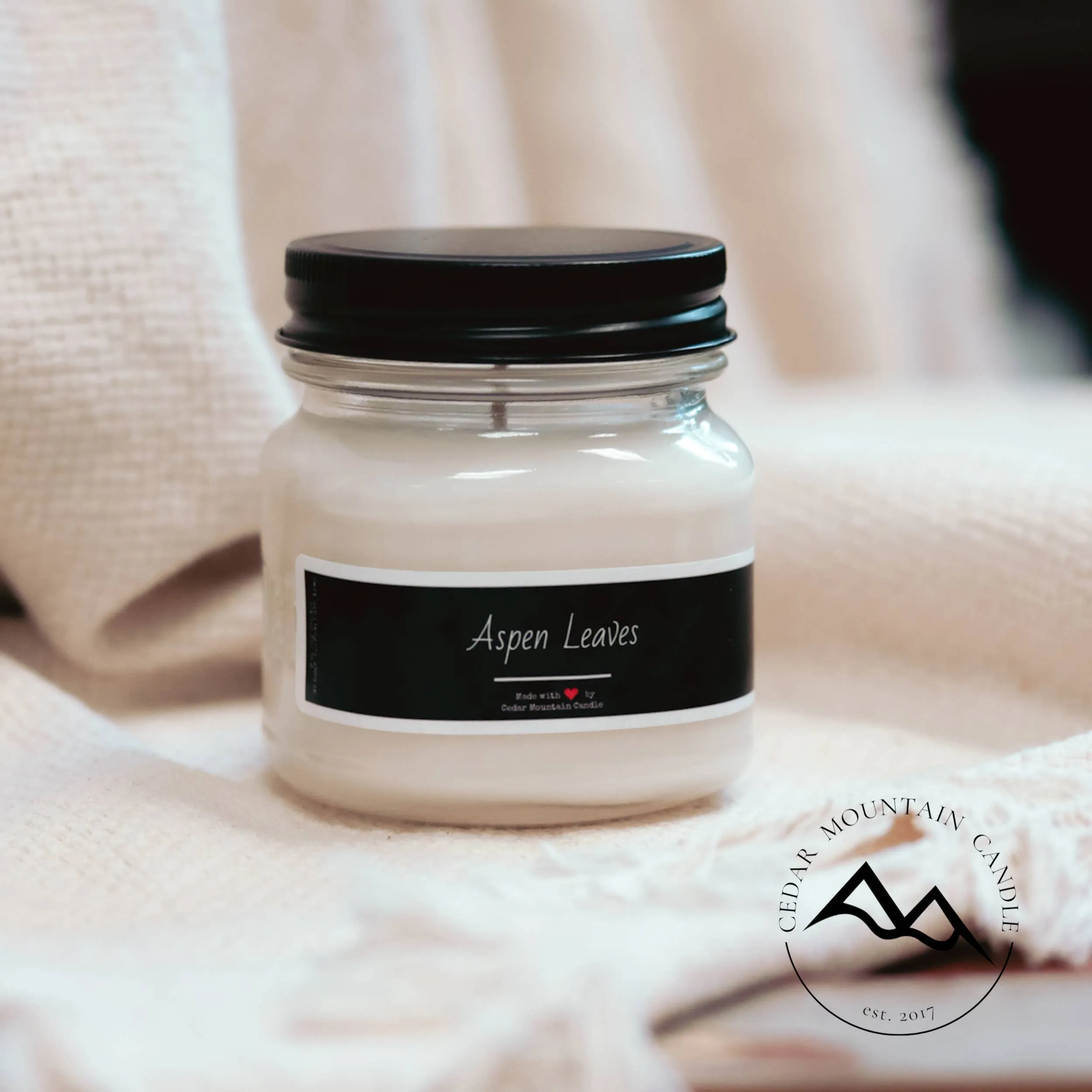Mason Jar Candle: 6.5 oz / Molten Lava