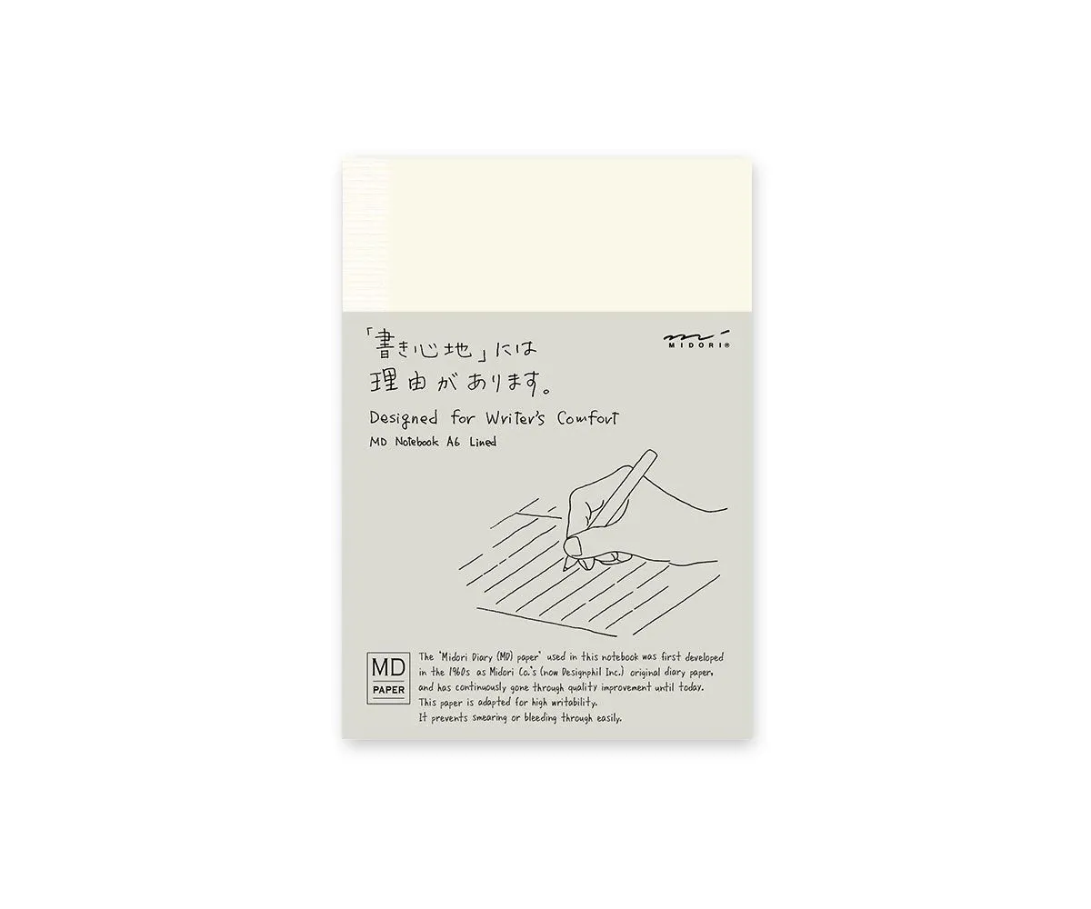 Midori MD Notebook - A6 - Lined - 176 Pages