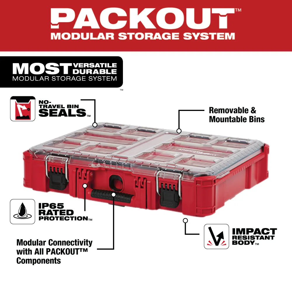 Milwaukee Packout Organizer - Red