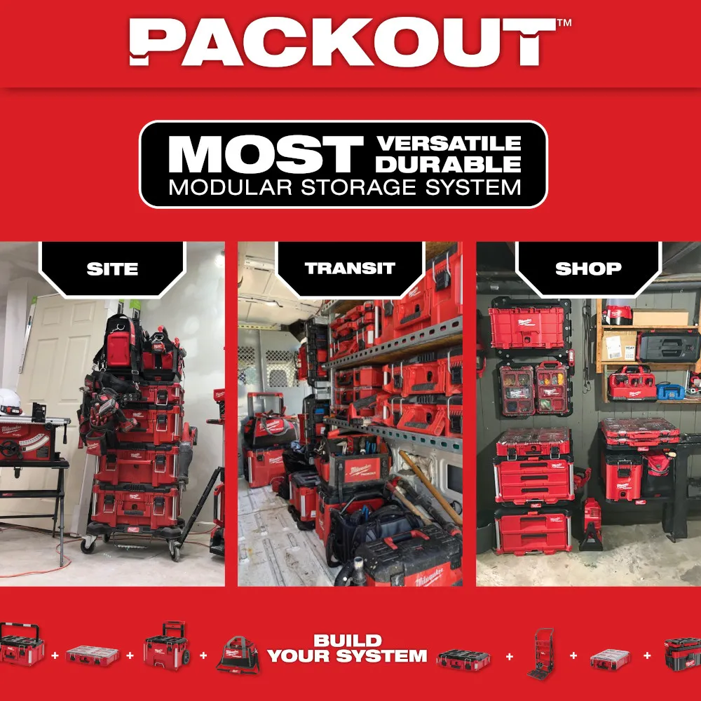 Milwaukee Packout Organizer - Red