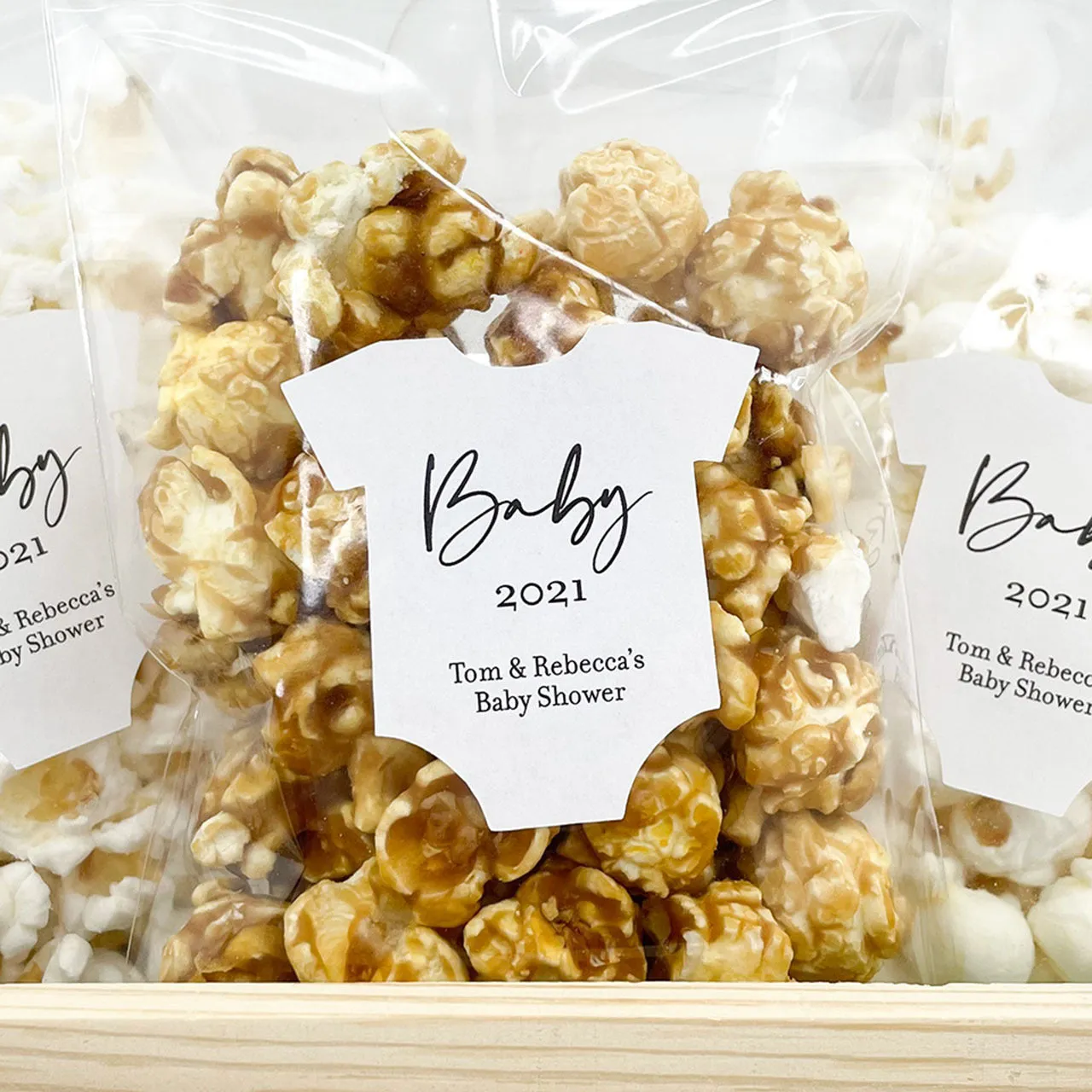 Modern Baby Shower Favor Labels, Set of 12
