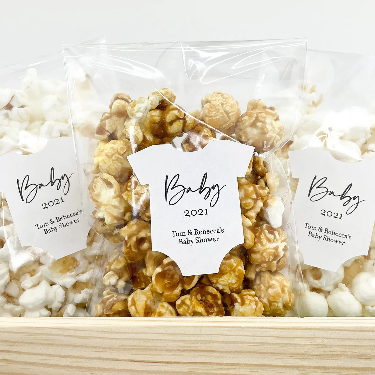 Modern Baby Shower Favor Labels, Set of 12