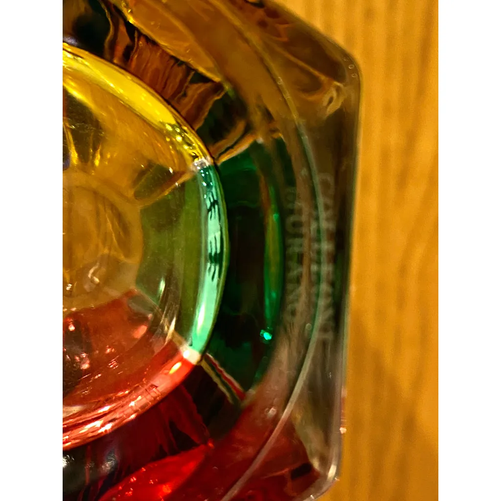 Modern Italian Multicolor Blown Murano Glass Pair of Drinking Tumblers Cups