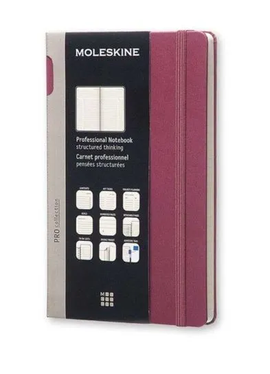Moleskine Professional Large Hard Notebook Purple