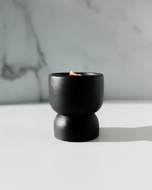 Mull It Over Coconut Soy Candle - Black Pedestal