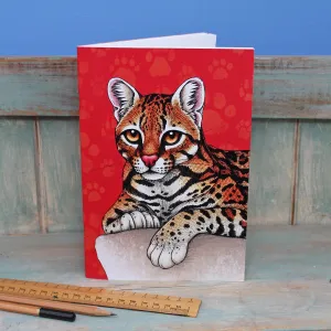 Ocelot Illustration Notebook