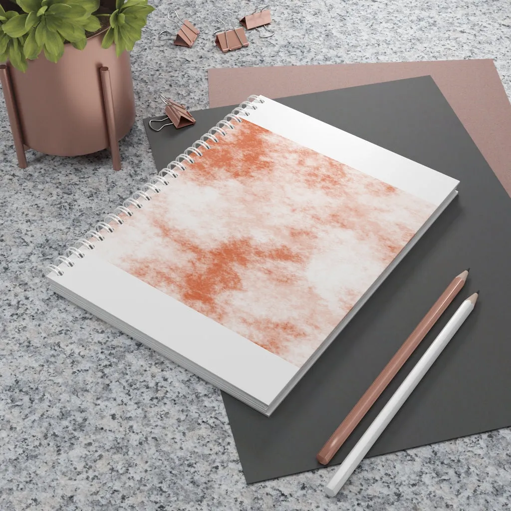 Orange Clouds Spiral Notebook