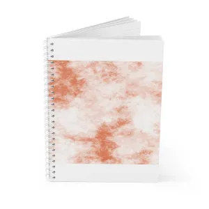 Orange Clouds Spiral Notebook