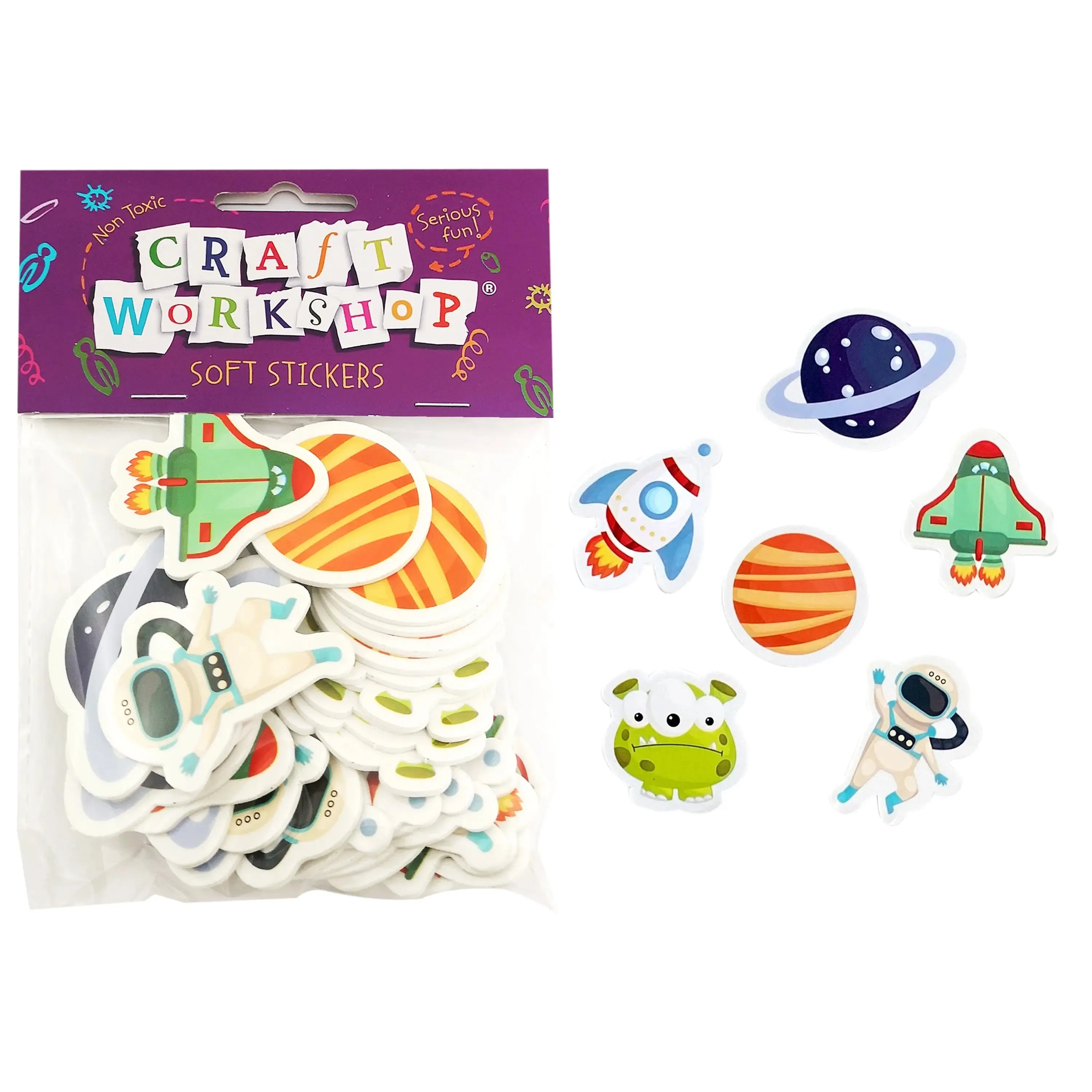Outer Space Soft Stickers