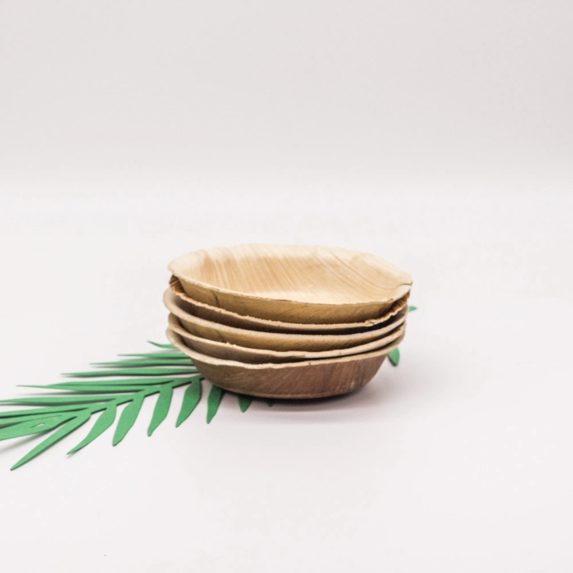 Palm Leaf Dip Bowls