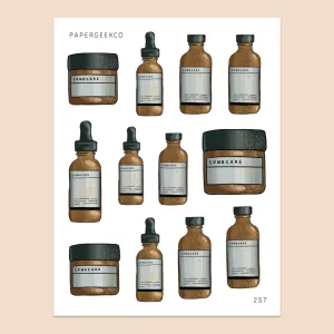 PAPERGEEK Apothecary Jay Stickers 257