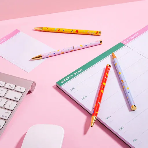 Pattern Twist Pen (Yellow Chips)