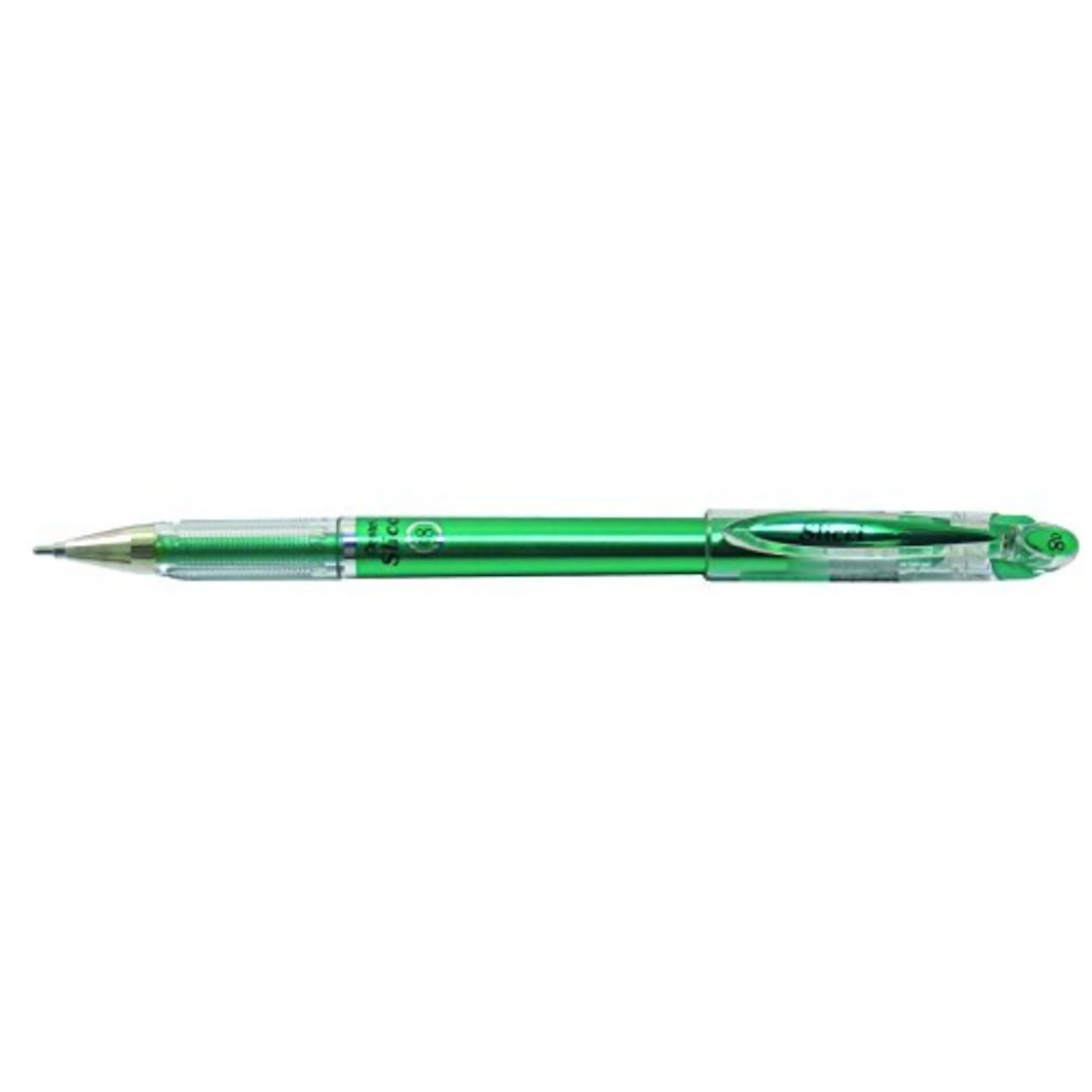 Pentel Slicci Metallic Roller Gel Pen Green 0.8 mm Green