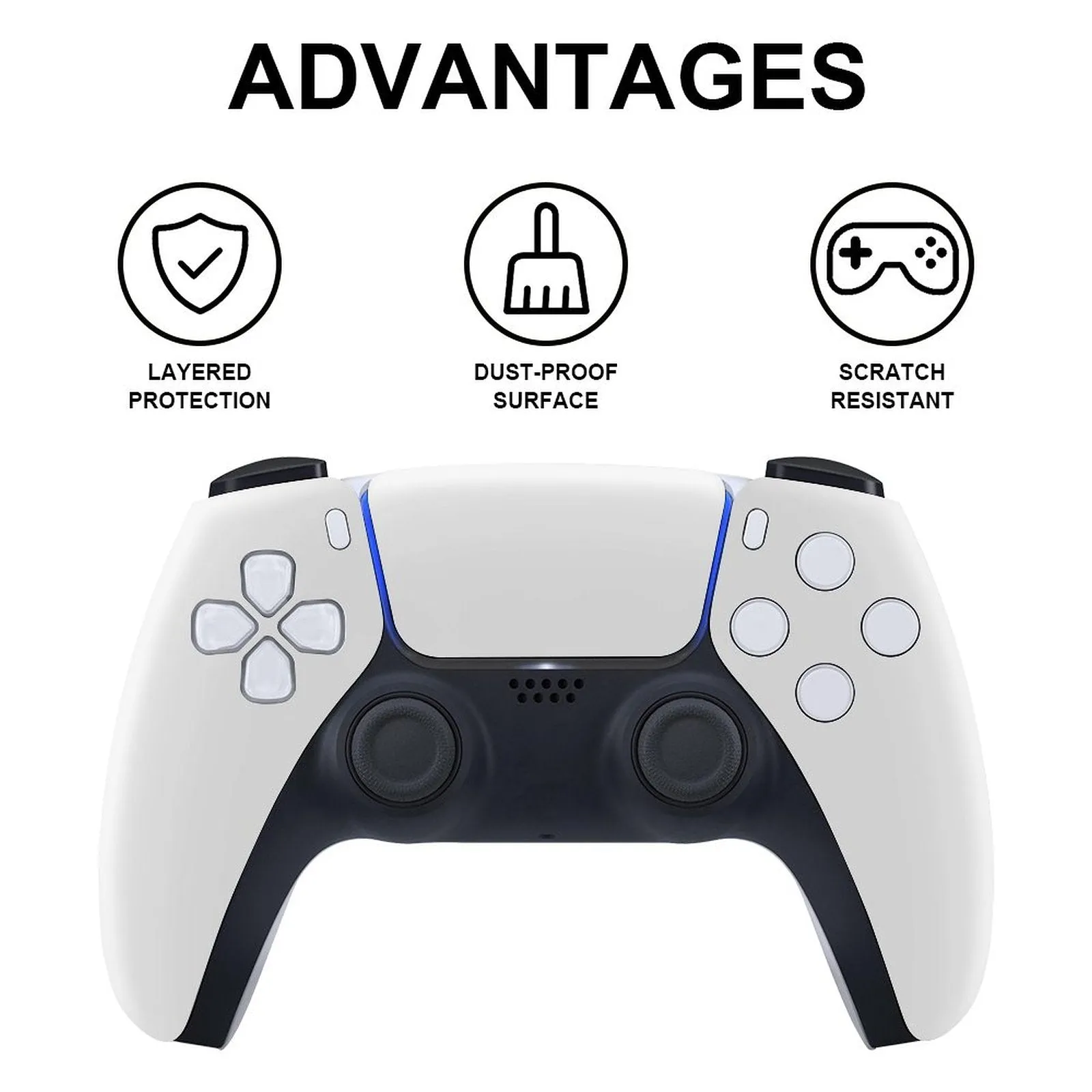 Personalize Your Own PS5 Controller Stickers (Dis Version)