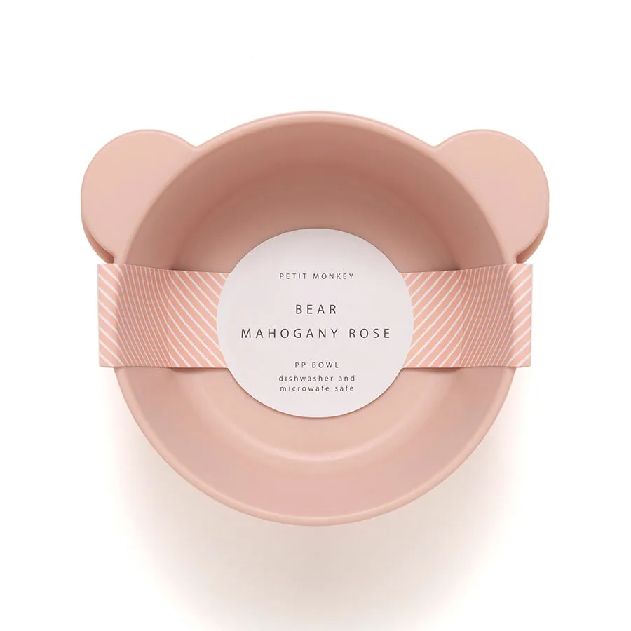 Petit Monkey bowls bear mahogany rose