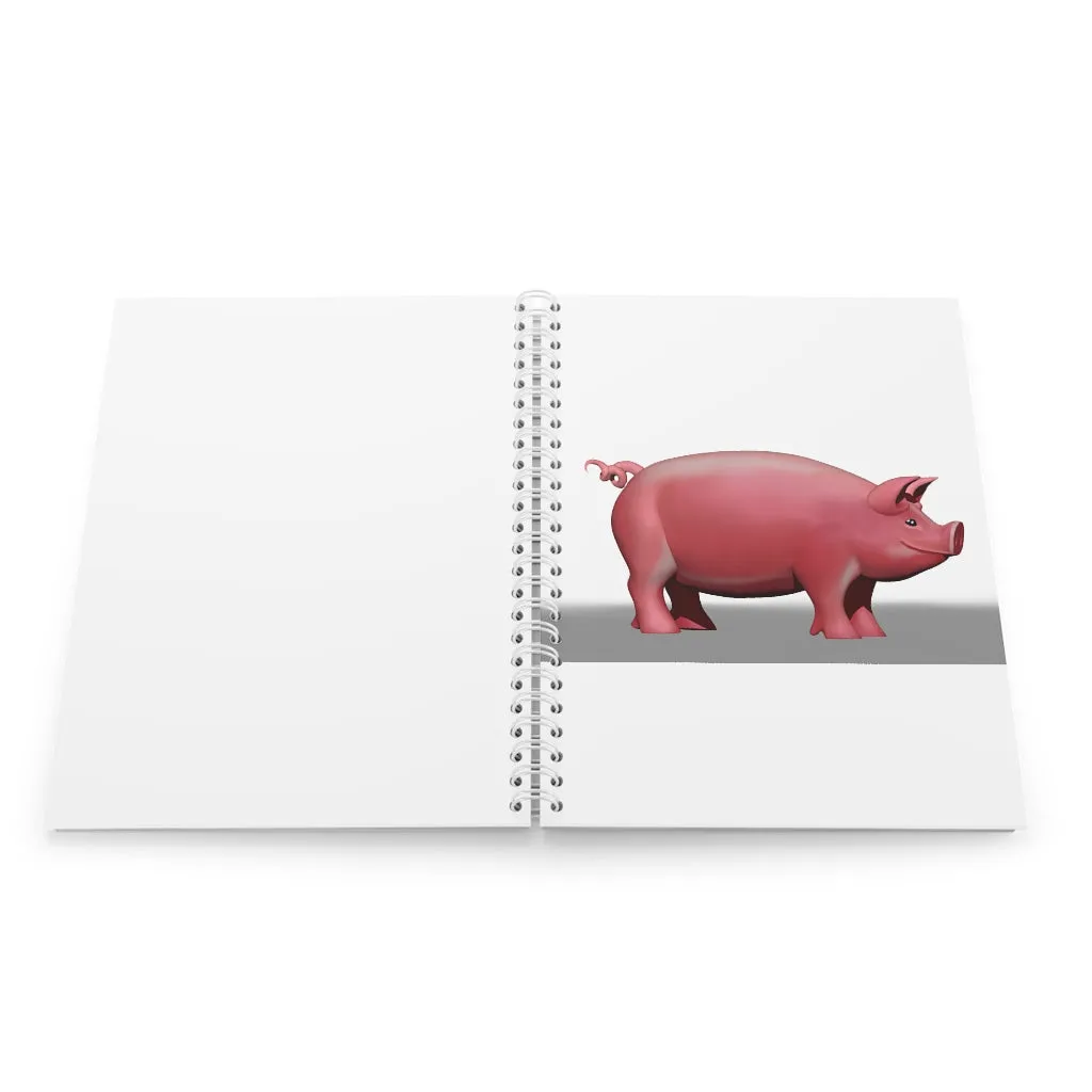 Pig Spiral Notebook