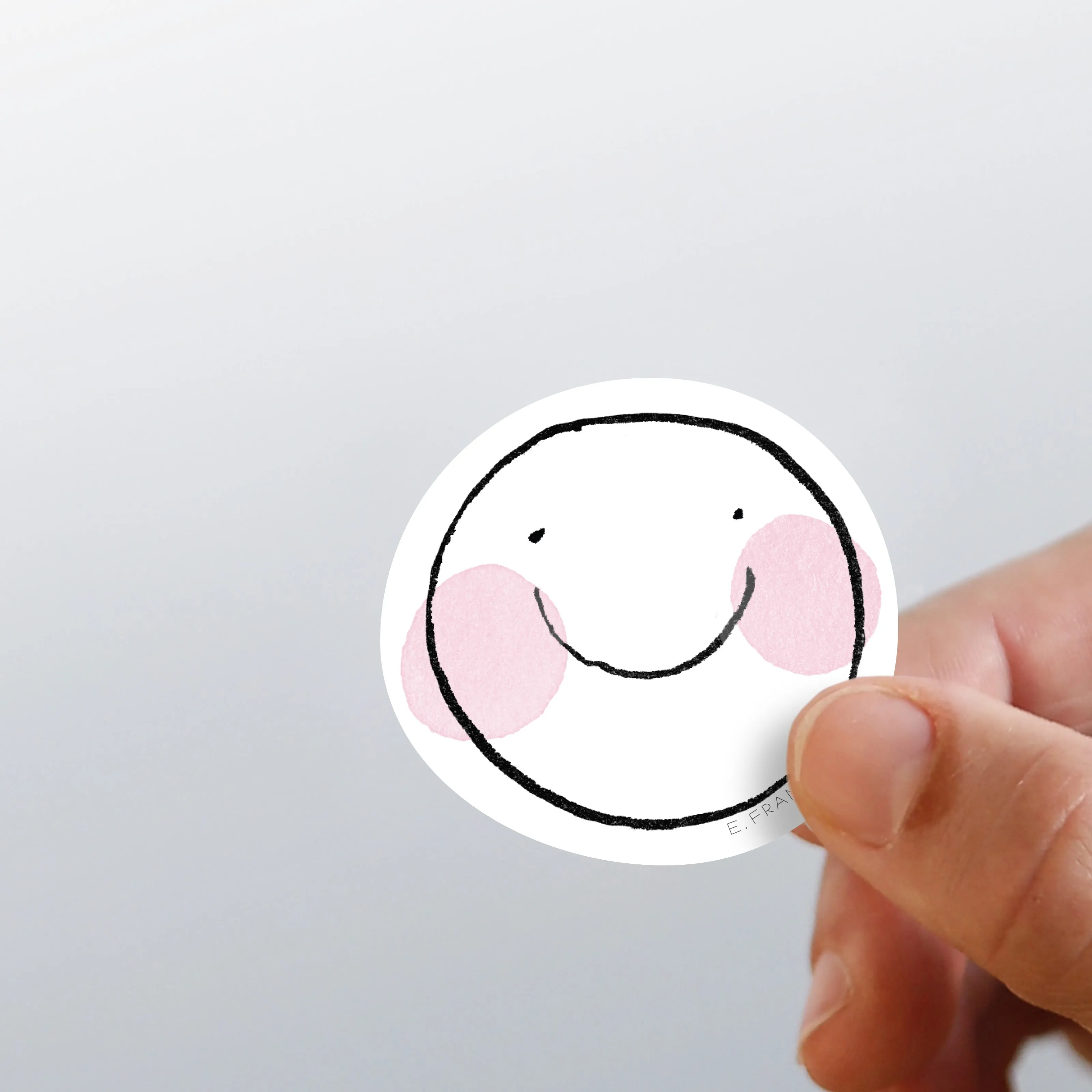 Pink Cheeks Sticker