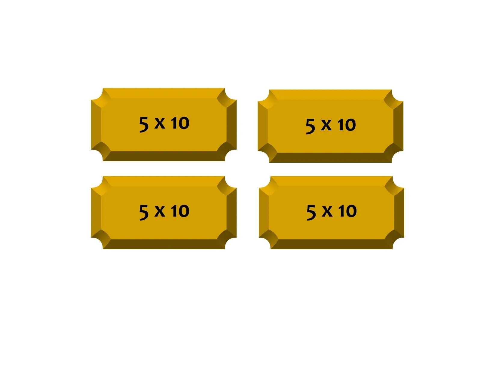 Plaque - 5x10" (4 Pack)