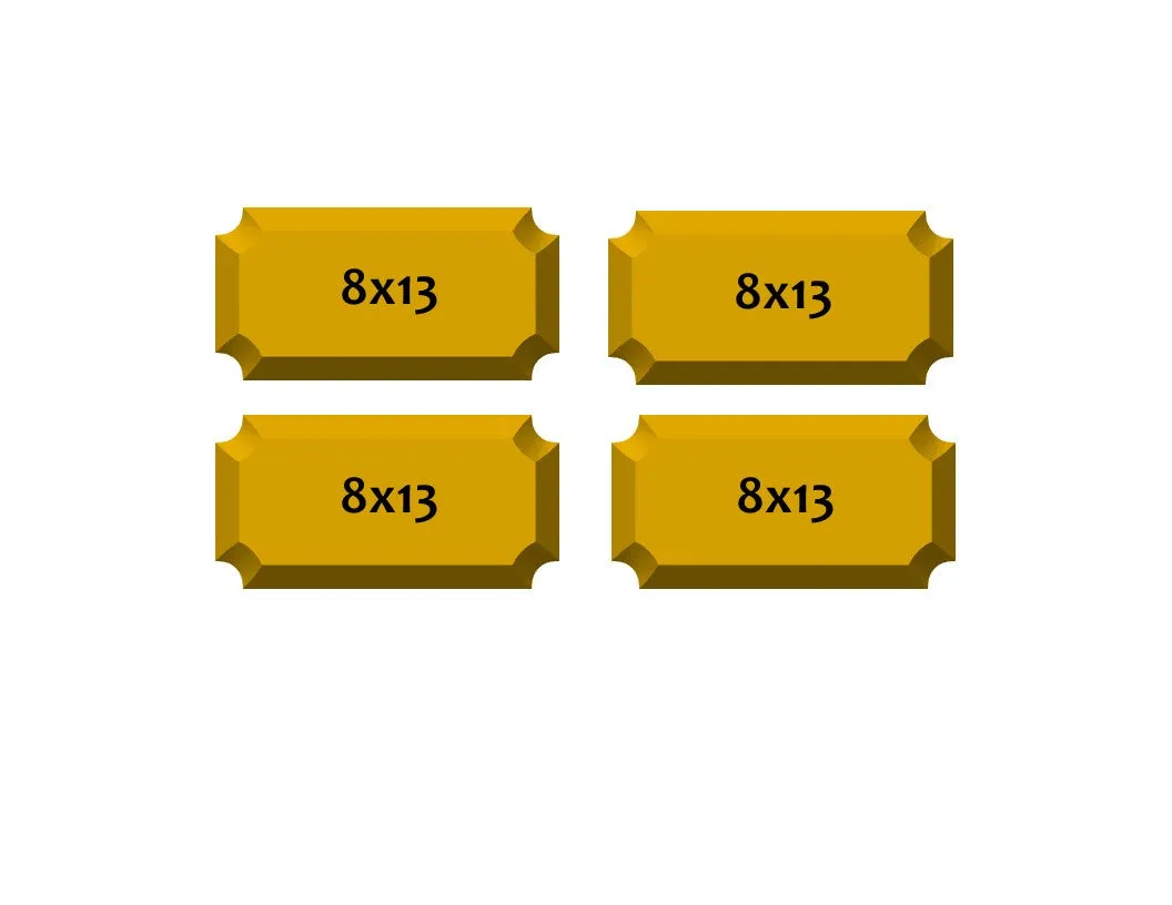 Plaque - 8x13" (4 Pack)