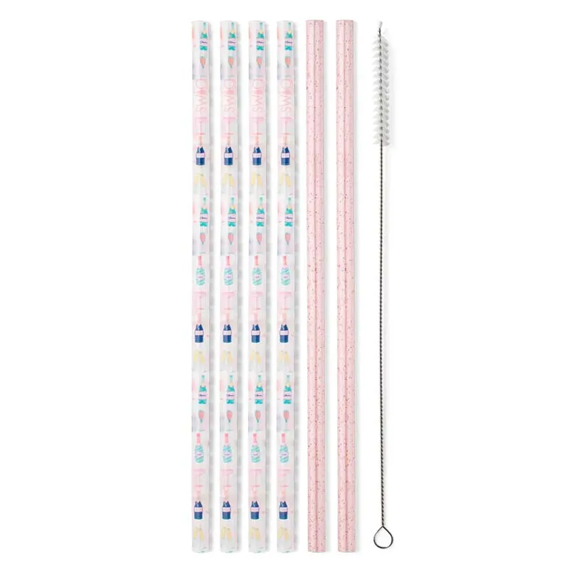 Pop Fizz Tall Straw Set