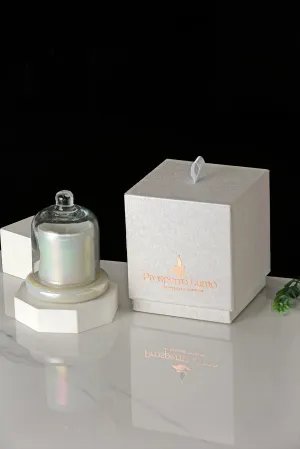 PROSPERRO LUMO by Parkash Candles Thousand Wishes Fragrance Cream Bell Jar Candle with || Fragrance Candles for Home || Bell Jar Candles || (100% Soy Wax) (Bell Jar Candle with Gift Box)