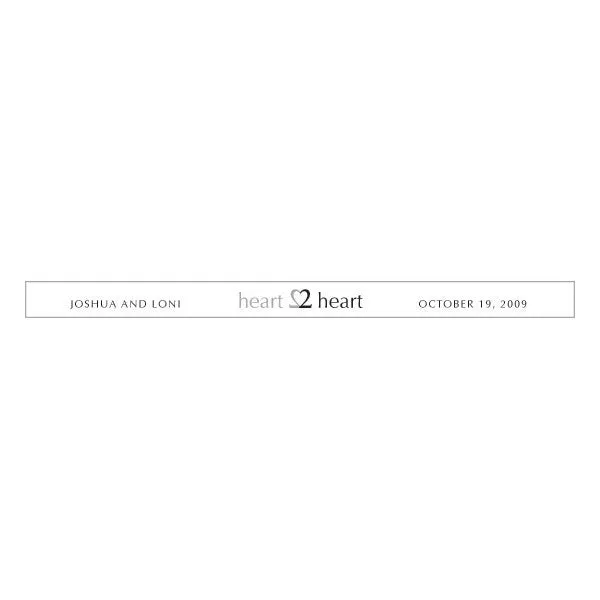 "Heart to Heart" Transparent Stickers