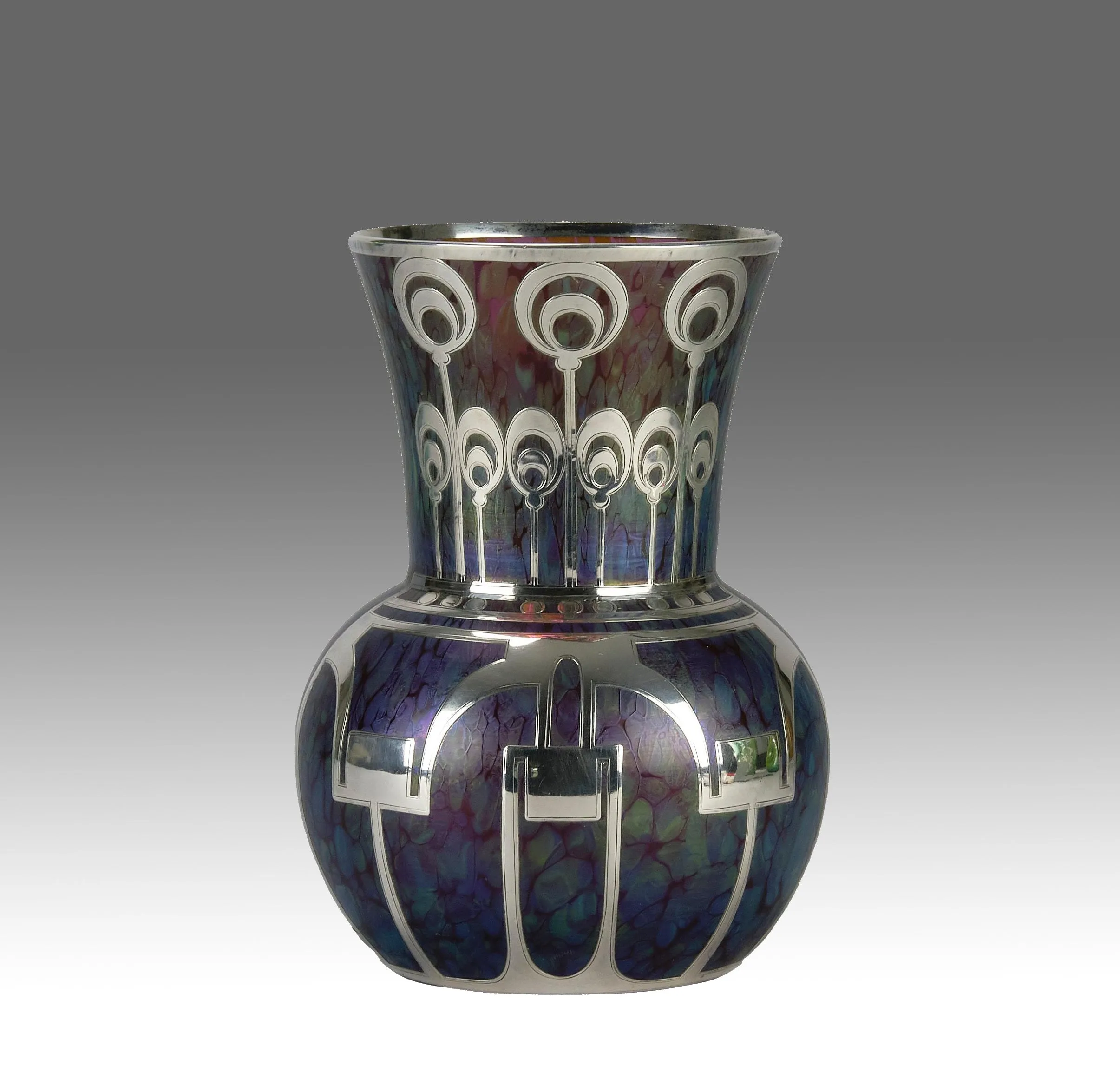 "Silvered Medici Vase" by Johann Loetz