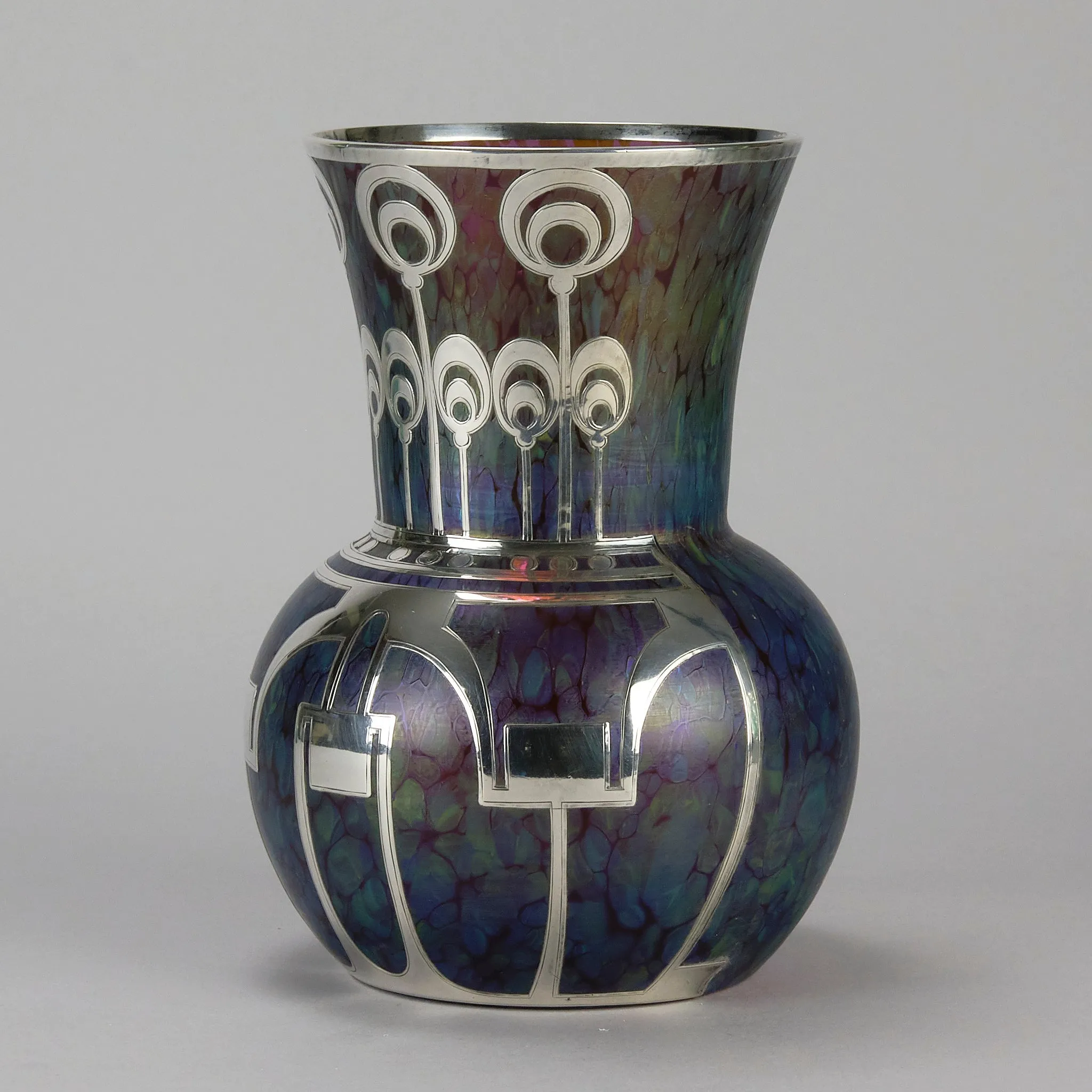 "Silvered Medici Vase" by Johann Loetz