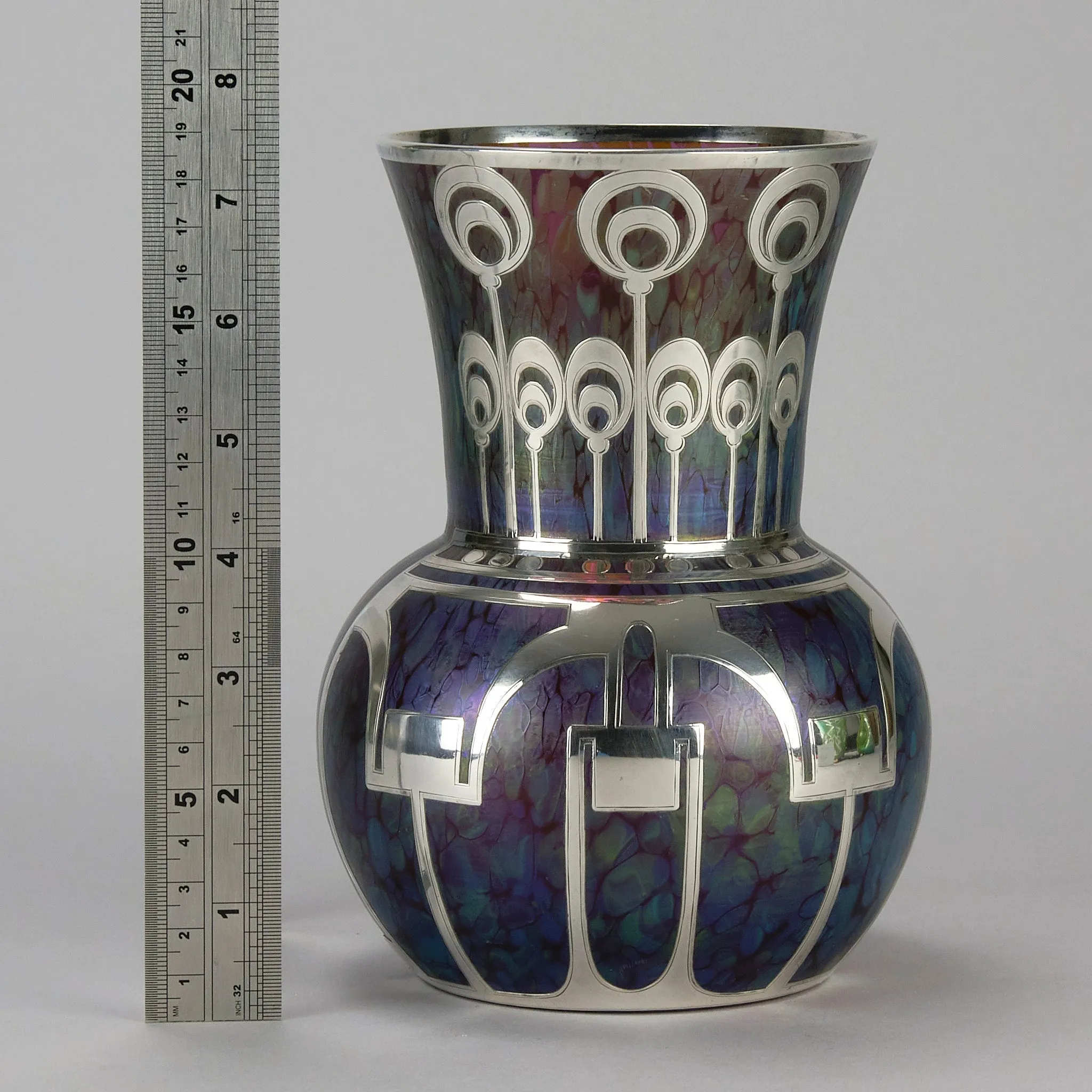 "Silvered Medici Vase" by Johann Loetz
