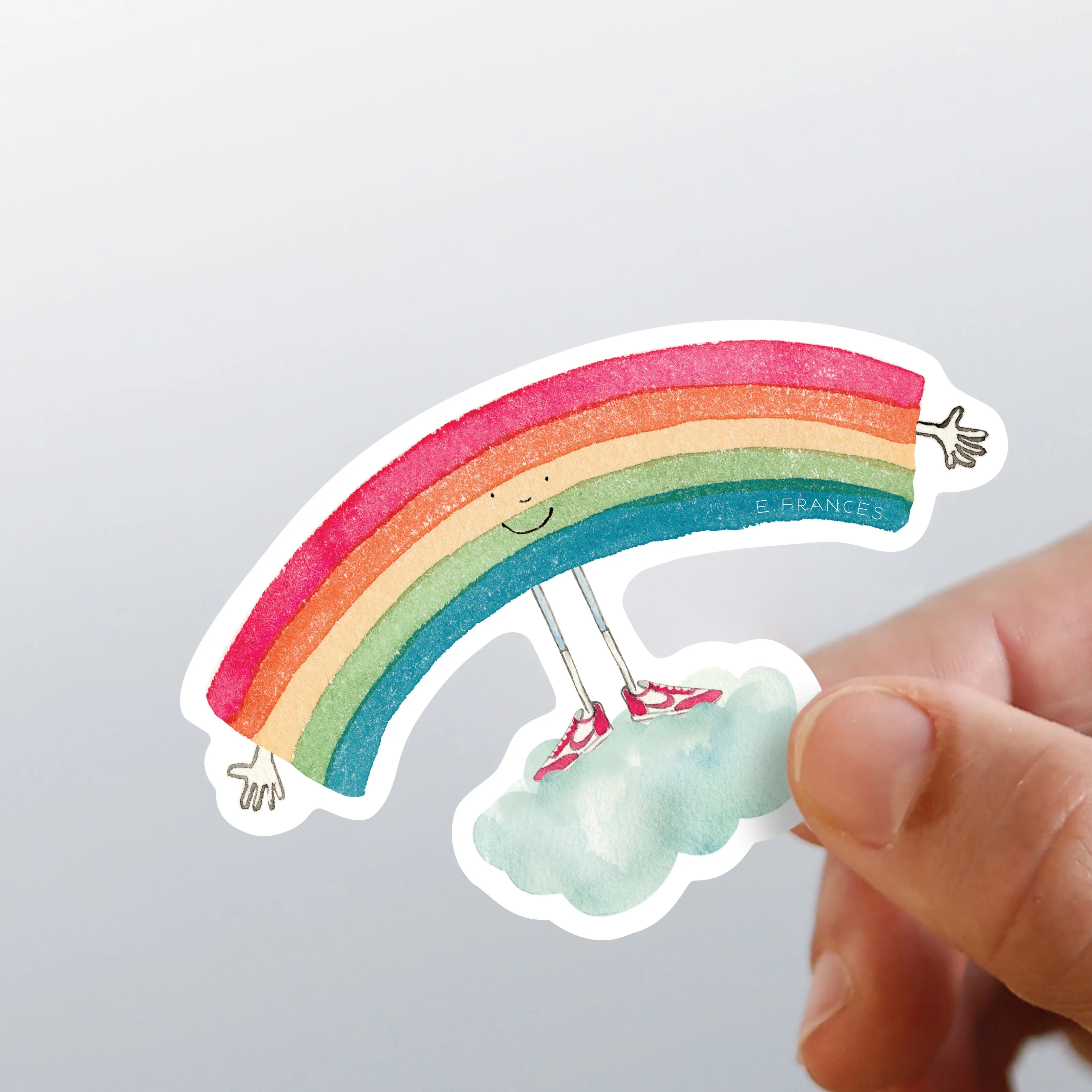 Rainbow Hug Sticker