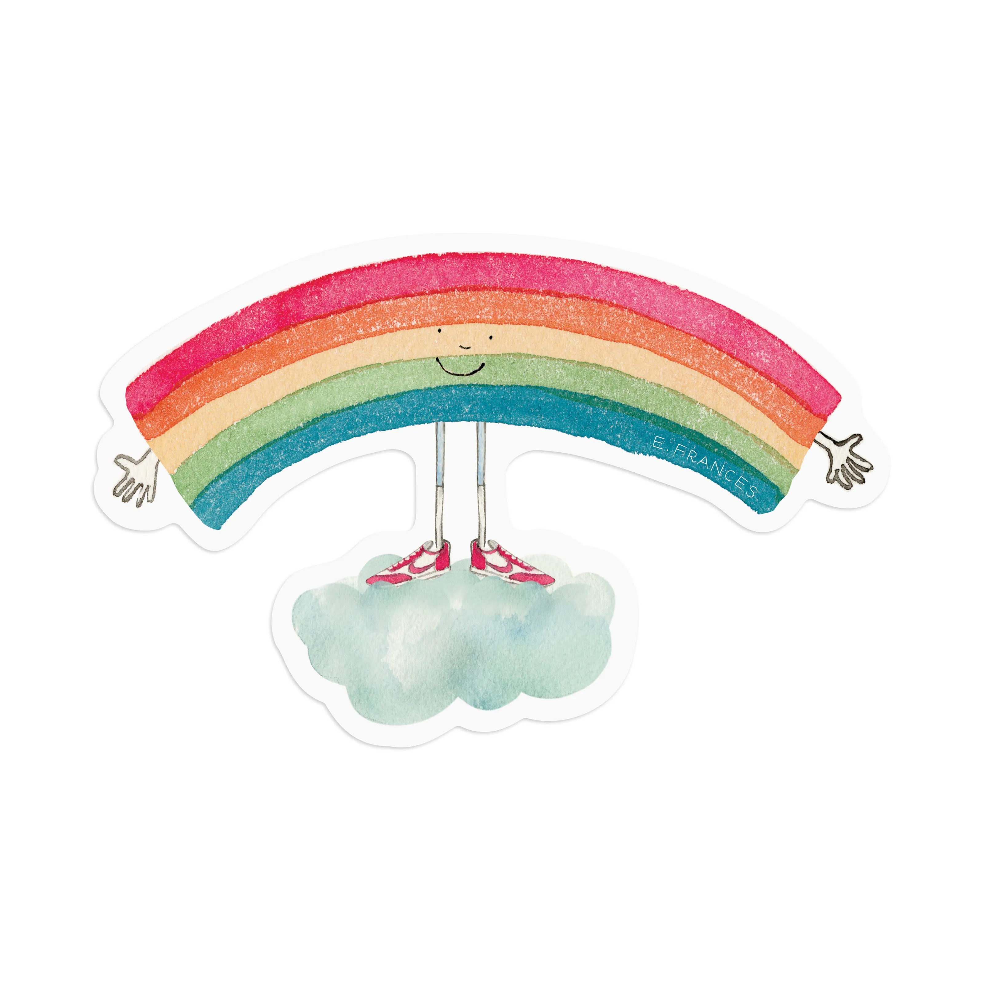 Rainbow Hug Sticker
