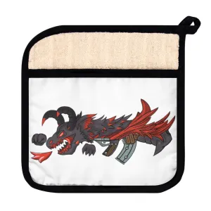 Red Dragon Gun Pot Holder with Pocket
