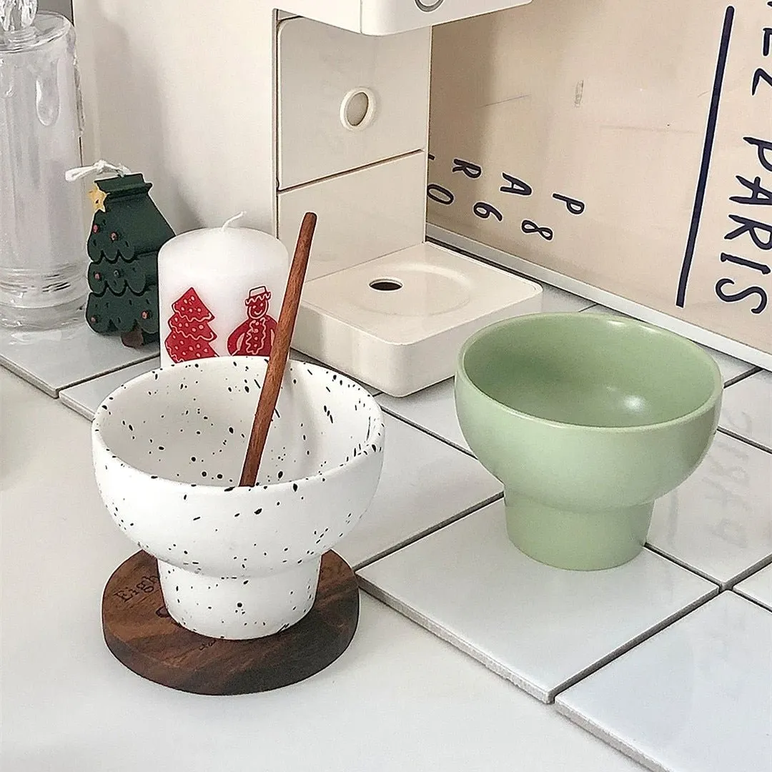 Retro Ceramic Bowl - 4Inch