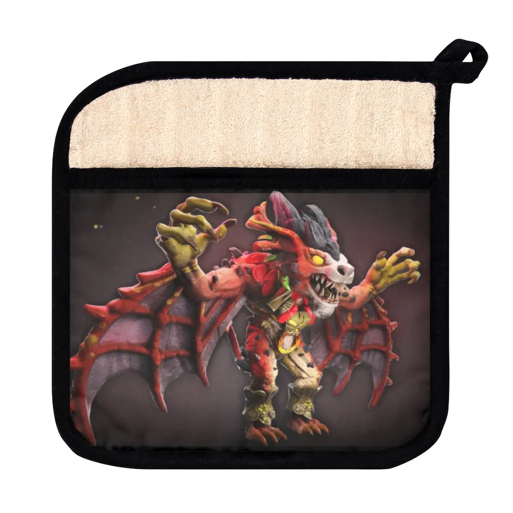 Rock Creature Pot Holder with Pocket