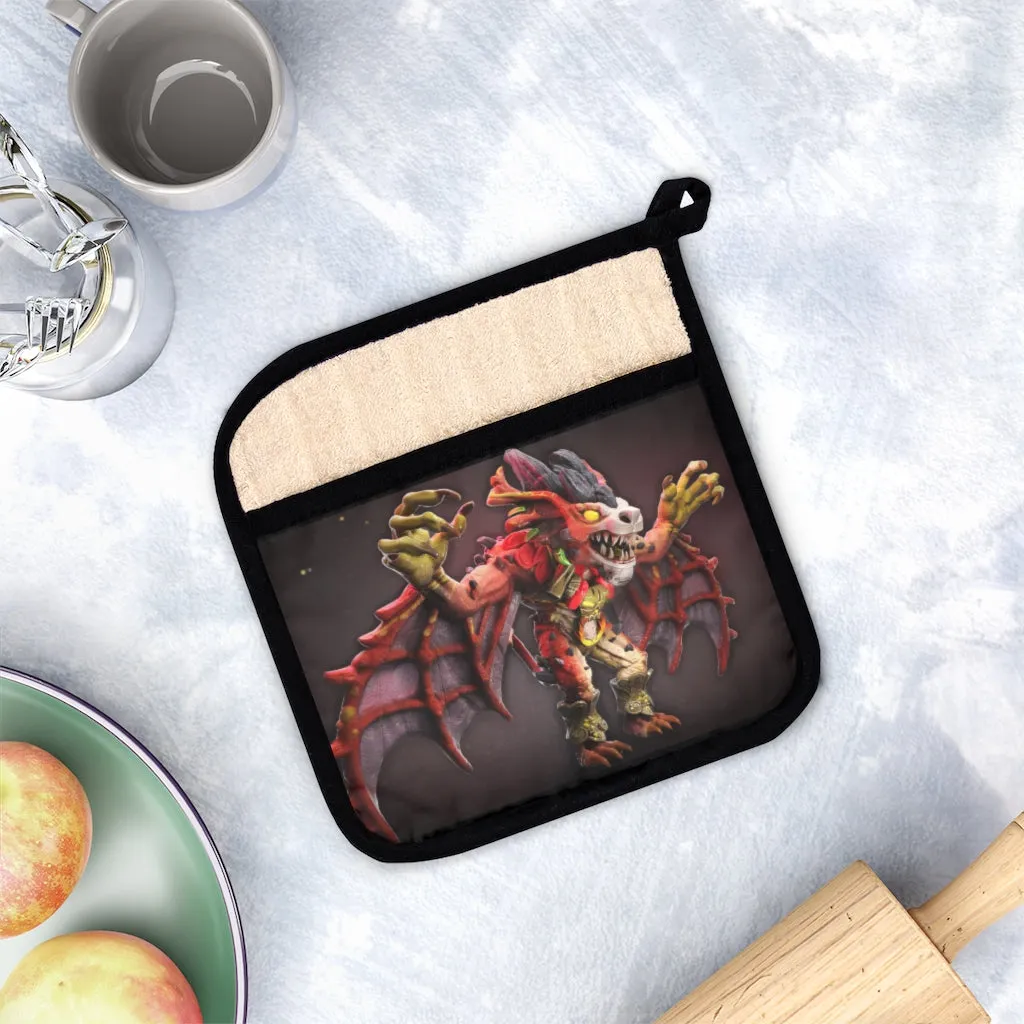 Rock Creature Pot Holder with Pocket