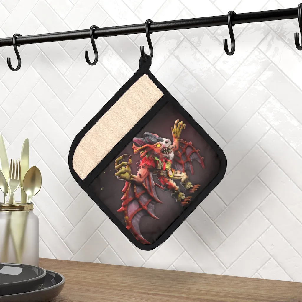 Rock Creature Pot Holder with Pocket