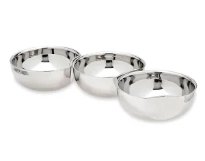 S/3 Hammered Connecting Bowls