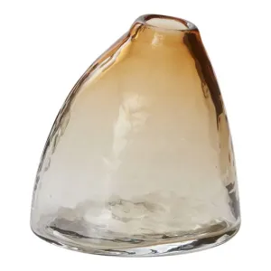 Sanibel Amber Glass Vase