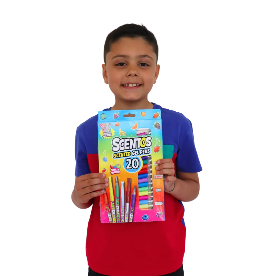 Scentos Scented Gel Pens, Pack Of 20 (2 Sticker Sheets )