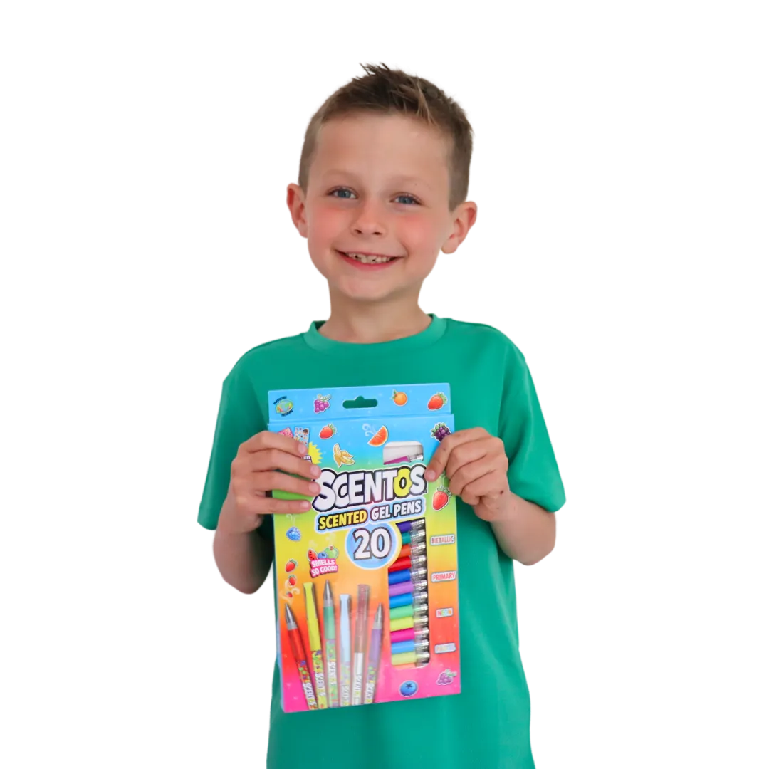 Scentos Scented Gel Pens, Pack Of 20 (2 Sticker Sheets )
