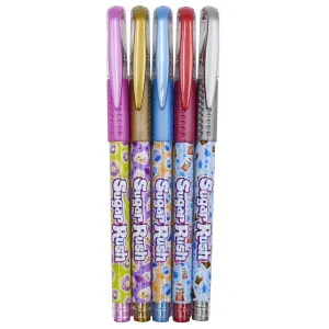 Scentos Sugar Rush Scented Metallic Gel Pens  (Pack of 5)