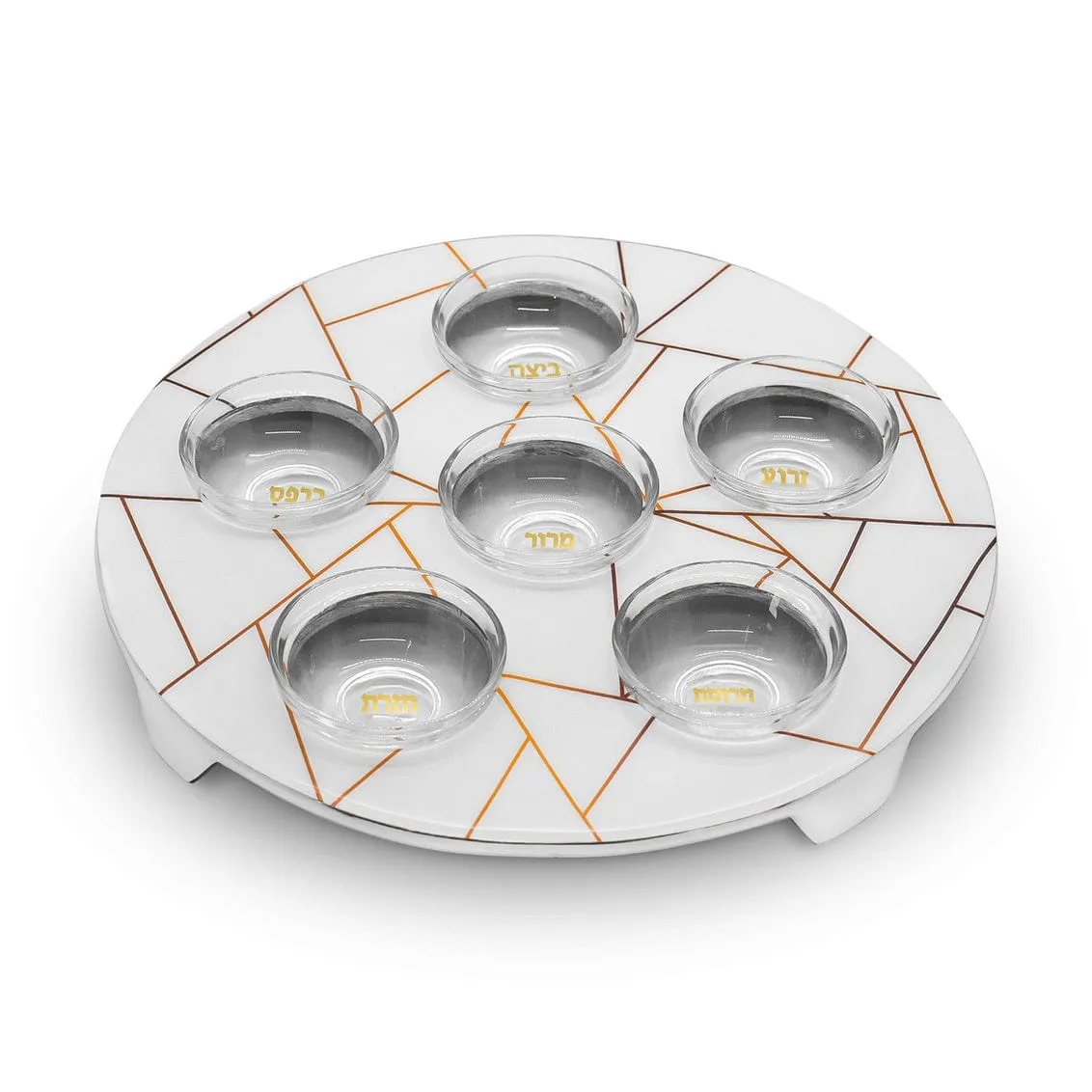 Sedar Plate W/ Glass Bowls