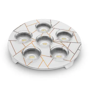 Sedar Plate W/ Glass Bowls