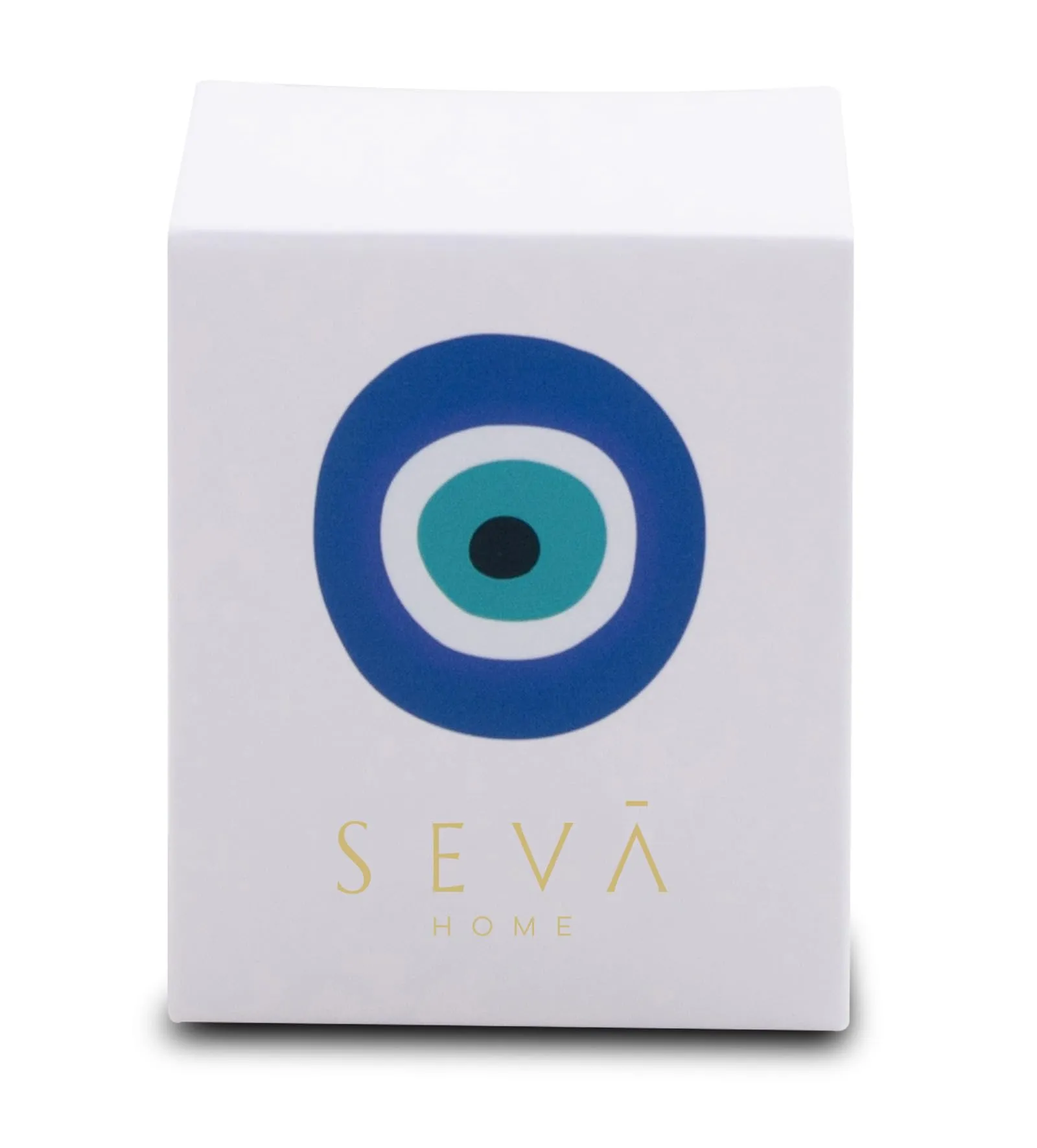 SEVA HOME Evil Eye Candle -Small - Luxury Oud | 12 Hours Burning | Candles for Home Decor, Luxury Gift for All Occasions